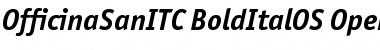 Officina Sans ITC Bold Italic OS