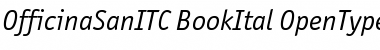 Officina Sans ITC Book Italic