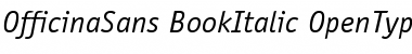 ITC Officina Sans Book Italic Font