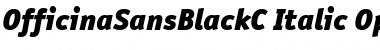 OfficinaSansBlackC Italic Font