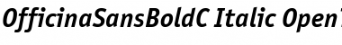 OfficinaSansBoldC Italic