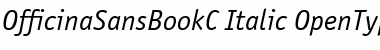 OfficinaSansBookC Italic Font