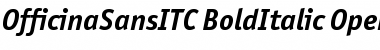 OfficinaSansITC Bold Italic