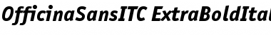 OfficinaSansITC ExtraBold Italic