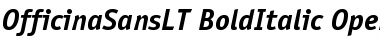 ITC Officina Sans LT Bold Italic
