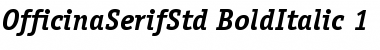 ITC Officina Serif Std Bold Italic
