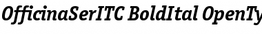 Officina Serif ITC Bold Italic