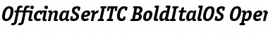 Officina Serif ITC Bold Italic OS