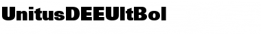 UnitusDEEUltBol Regular Font