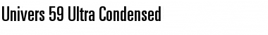 Univers UltraCondensed Font