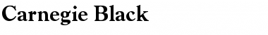 Carnegie Black Font