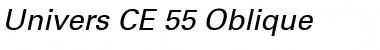 Univers CE 55 Medium Italic Font