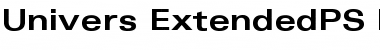 Univers ExtendedPS Bold Font