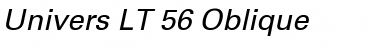 Univers LT 55 Italic Font