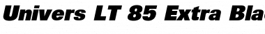 Univers LT 85 ExtraBlack Italic Font