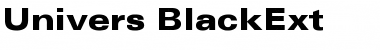 Univers-BlackExt Font