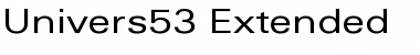 Univers53-Extended Roman Font