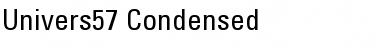 Univers57-Condensed Roman Font