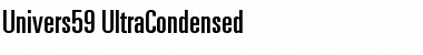Univers59-UltraCondensed Font