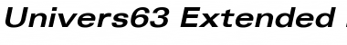 Univers63-Extended BoldItalic Font