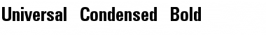 Universal Condensed Font