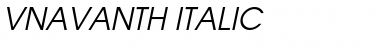 .VnAvantH Italic Font