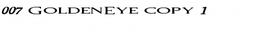 007 GoldenEye Regular Font