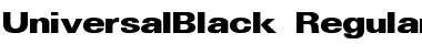 UniversalBlack Regular Font