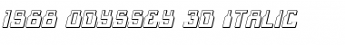 1968 Odyssey 3D Italic Italic Font