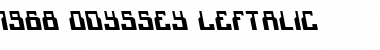 1968 Odyssey Leftalic Italic Font