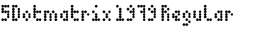 5Dotmatrix 1979 Regular Font