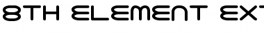 8th Element ExtraBold Font