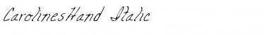 CarolinesHand Italic Font