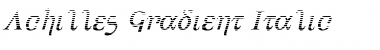 Achilles Gradient Italic Font