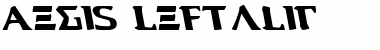 Aegis Leftalic Italic Font