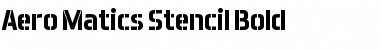 Aero Matics Stencil Font