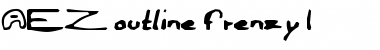 AEZ outline frenzy-1 Regular Font
