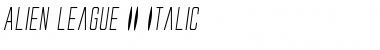 Alien League II Italic Font