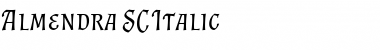 Almendra SC Italic Font
