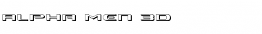 Alpha Men 3D Font