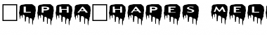 AlphaShapes meltdowns Font