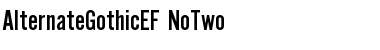 AlternateGothicEF-NoTwo Regular Font