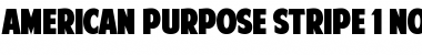American Purpose STRIPE 1 Regular Font