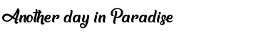 Another day in Paradise Font