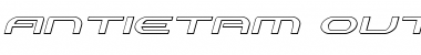 Antietam Outline Italic Font