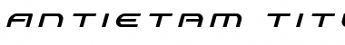 Antietam Title Italic Font