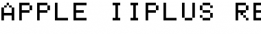 Apple II+ Font
