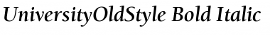 UniversityOldStyle Bold Italic Font