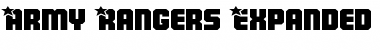 Army Rangers Expanded Font