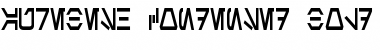 Aurebesh Condensed Bold Font